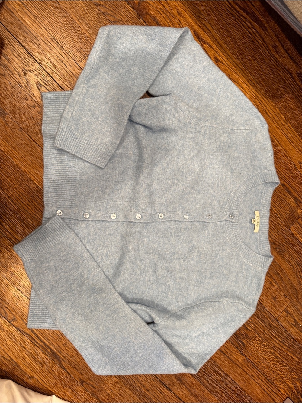 ZSupply light blue  Button-Up Cashmere Blend Cardigan